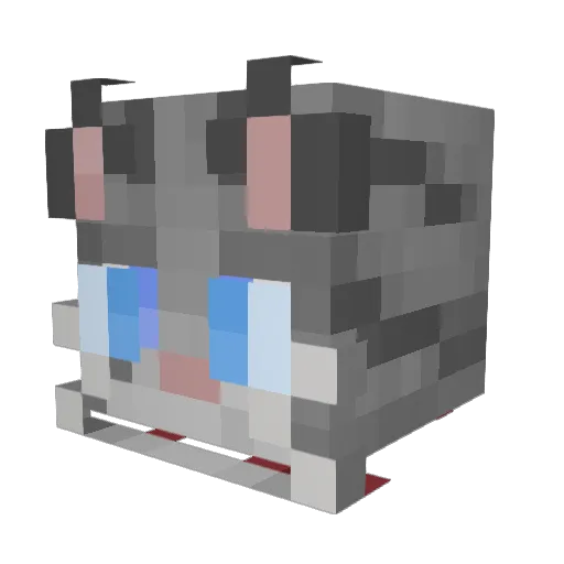 BlackKnight3000 Minecraft avatar head, 3D render