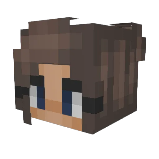 BlackKnight37 Minecraft avatar head, 3D render