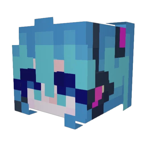 BlackKnight_87 Minecraft avatar head, 3D render