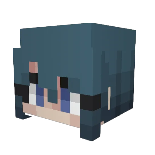 BlackKnightz51 Minecraft avatar head, 3D render