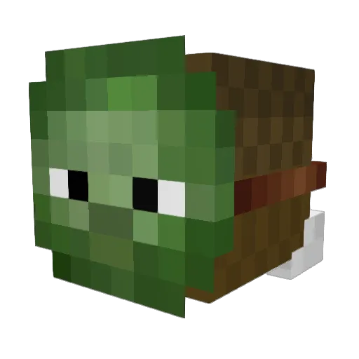 BlackLANPA Minecraft avatar head, 3D render