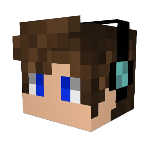 BlackLeg1oner Minecraft avatar head, 3D render