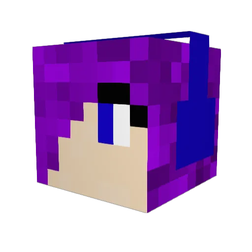 BlackMagic155 Minecraft avatar head, 3D render