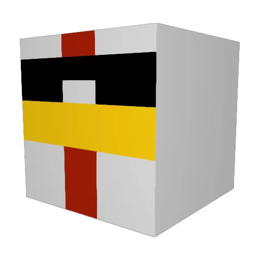BlackMagic2310 Minecraft avatar head, 3D render