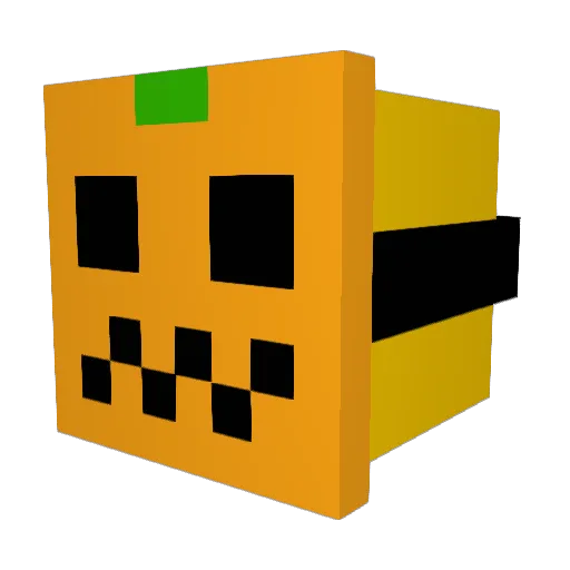 BlackMagicRoz Minecraft avatar head, 3D render