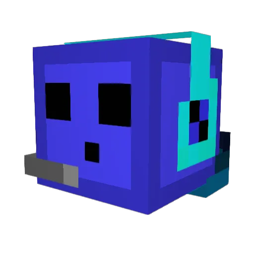 BlackMamba13 Minecraft avatar head, 3D render