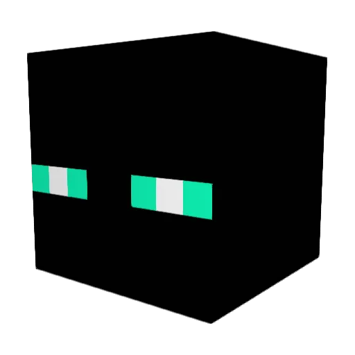 BlackMan445 Minecraft avatar head, 3D render