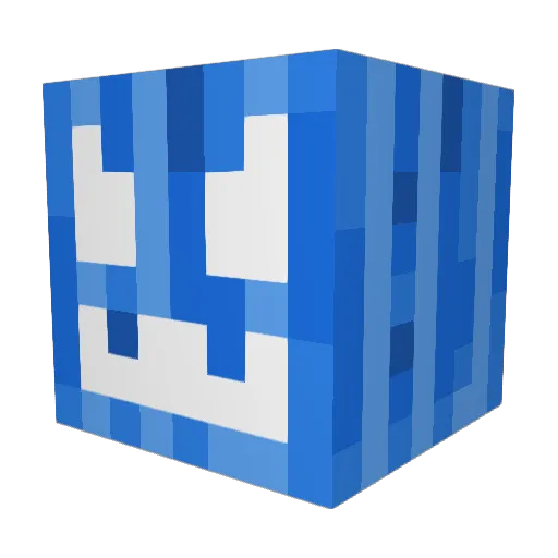 BlackMan5000 Minecraft avatar head, 3D render