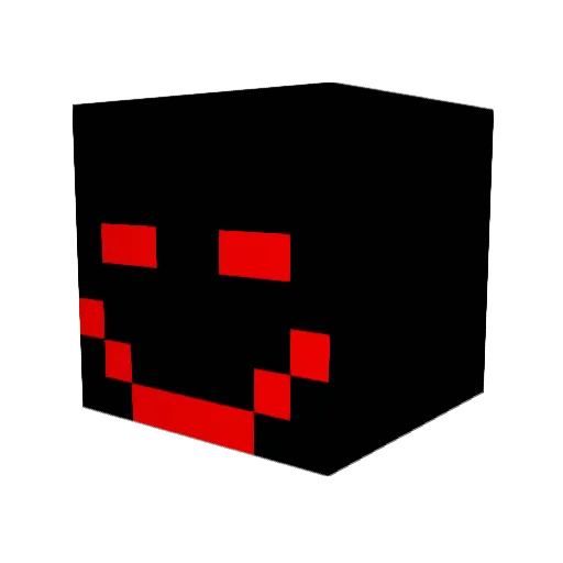 BlackMaskX Minecraft avatar head, 3D render