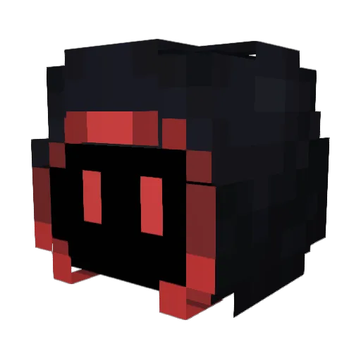 BlackMoon76 Minecraft avatar head, 3D render