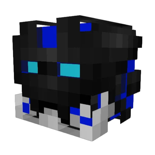 BlackNight0413 Minecraft avatar head, 3D render