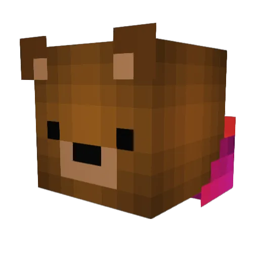 BlackNinja_C28 Minecraft avatar head, 3D render