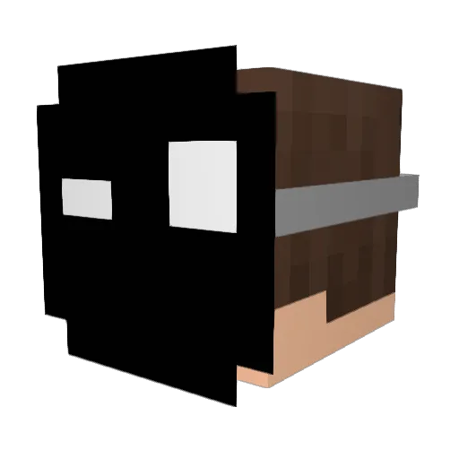 BlackPM3108 Minecraft avatar head, 3D render