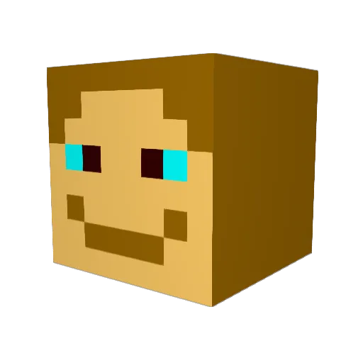 BlackPanter_0800 Minecraft avatar head, 3D render