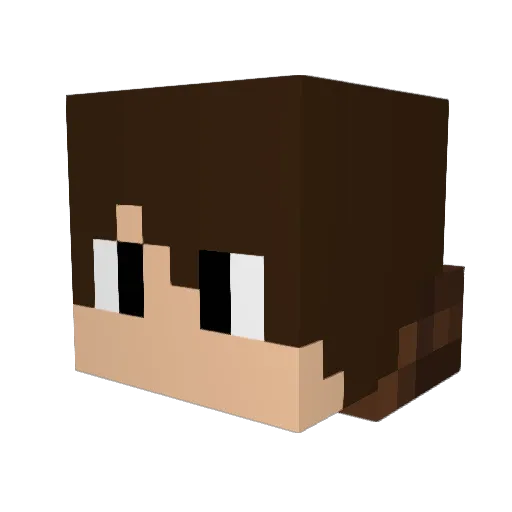 BlackPanthW Minecraft avatar head, 3D render