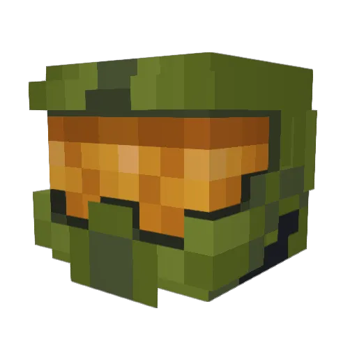 BlackPastor Minecraft avatar head, 3D render