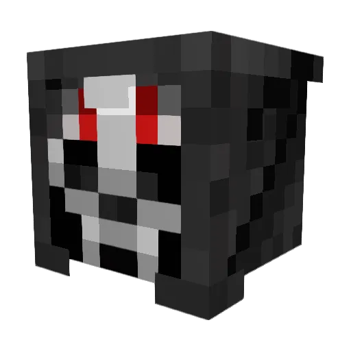BlackPhantom2001 Minecraft avatar head, 3D render