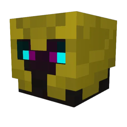 BlackPhoenix1 Minecraft avatar head, 3D render