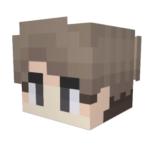 BlackPinkJang Minecraft avatar head, 3D render