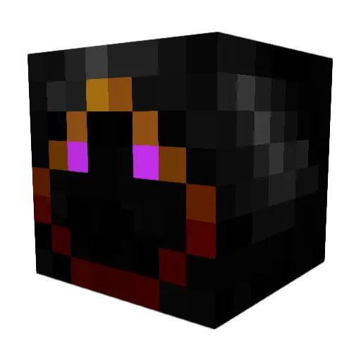 BlackReaper1887 Minecraft avatar head, 3D render