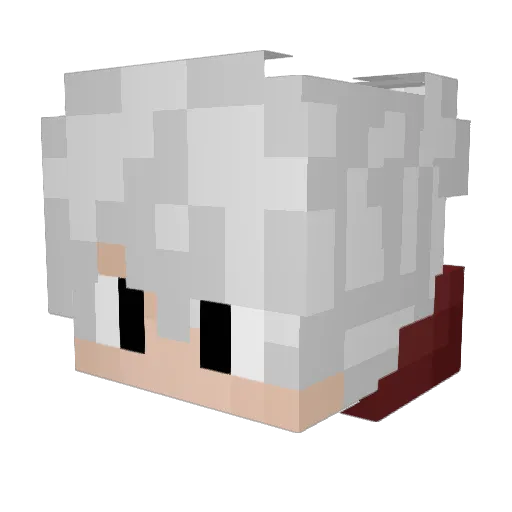 BlackRoBR Minecraft avatar head, 3D render