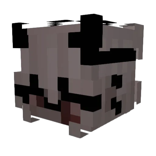BlackRose0614 Minecraft avatar head, 3D render