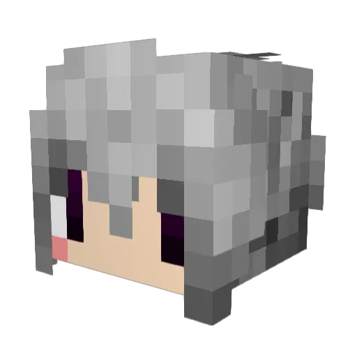BlackRose459Z Minecraft avatar head, 3D render