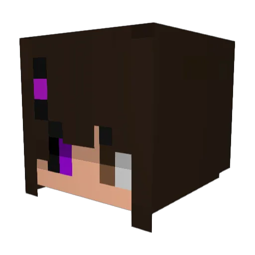 BlackRose999999 Minecraft avatar head, 3D render