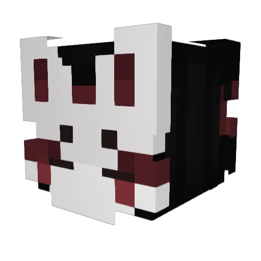 BlackRoses925 Minecraft avatar head, 3D render