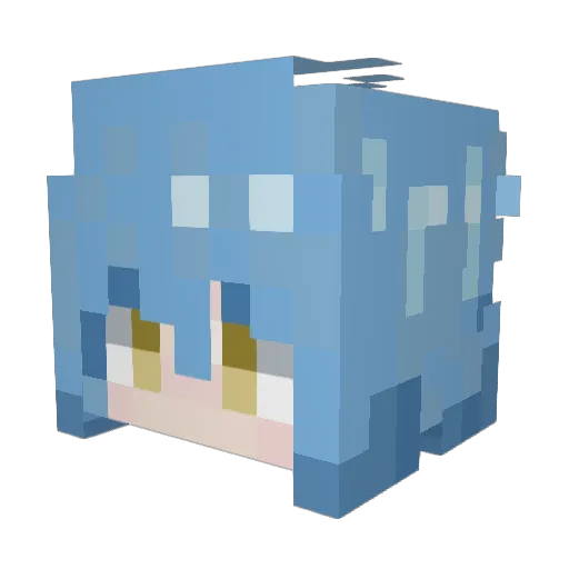 BlackScythe02 Minecraft avatar head, 3D render