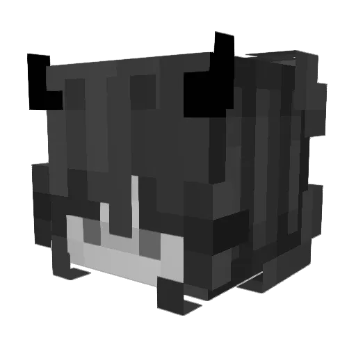 BlackShade15 Minecraft avatar head, 3D render
