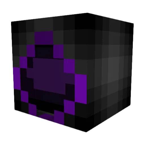 BlackShadow02 Minecraft avatar head, 3D render