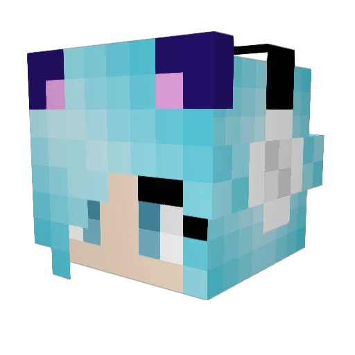 BlackShadow0630 Minecraft avatar head, 3D render