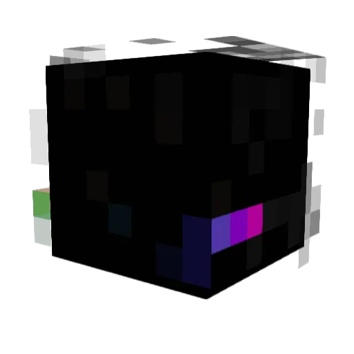 BlackShadowYT Minecraft avatar head, 3D render