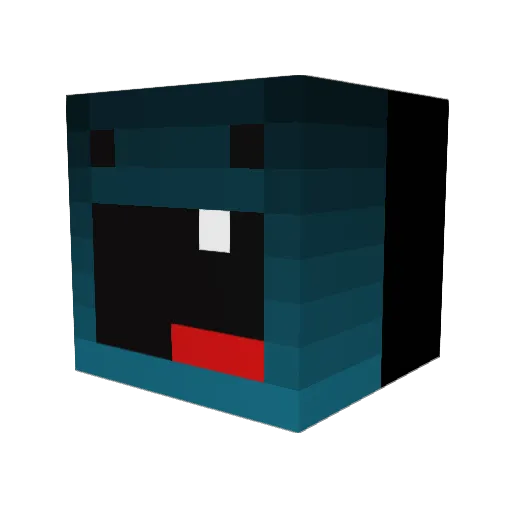 BlackSp3l Minecraft avatar head, 3D render