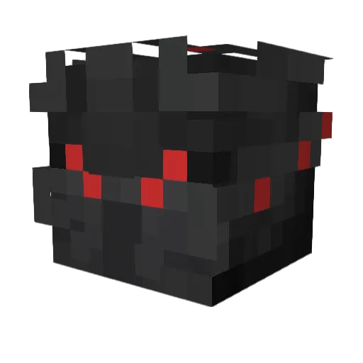 BlackSqvad Minecraft avatar head, 3D render