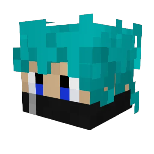 BlackStar2017 Minecraft avatar head, 3D render