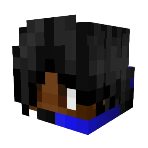 BlackStarGamer3 Minecraft avatar head, 3D render
