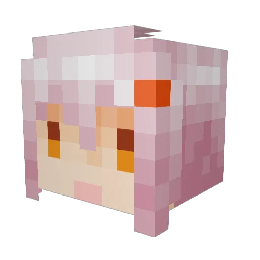 BlackStarXY Minecraft avatar head, 3D render