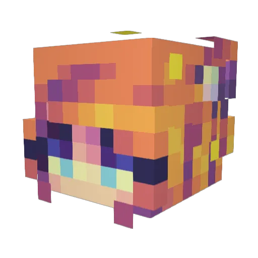 BlackSuriel Minecraft avatar head, 3D render
