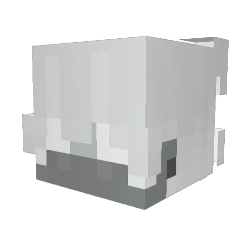 BlackSuvii Minecraft avatar head, 3D render