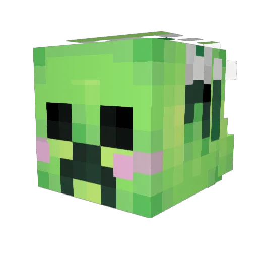 BlackSwordsManXD Minecraft avatar head, 3D render