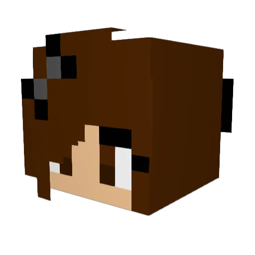 BlackTaipan Minecraft avatar head, 3D render