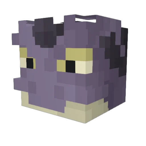 BlackTasty Minecraft avatar head, 3D render