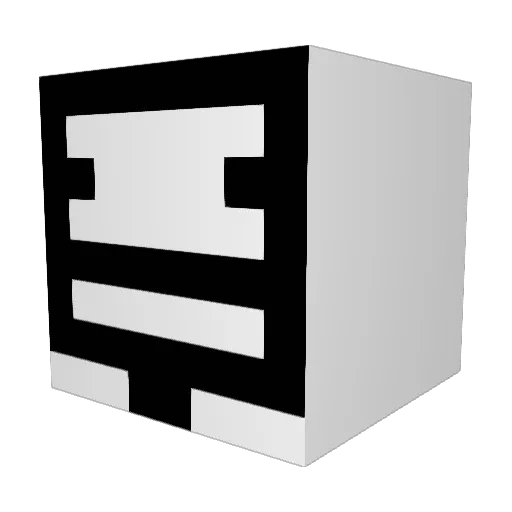 BlackTaves Minecraft avatar head, 3D render