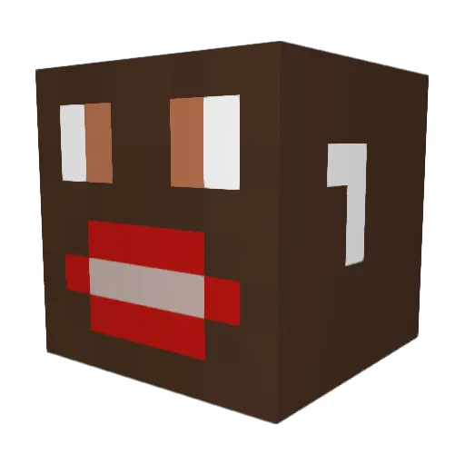 BlackTerrorist Minecraft avatar head, 3D render