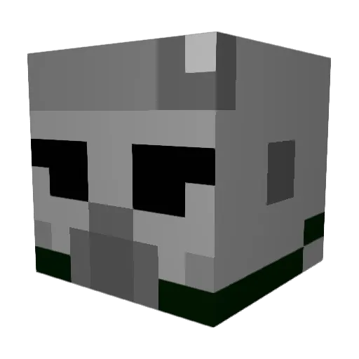 BlackTigerGhost Minecraft avatar head, 3D render