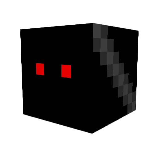 BlackTigr Minecraft avatar head, 3D render