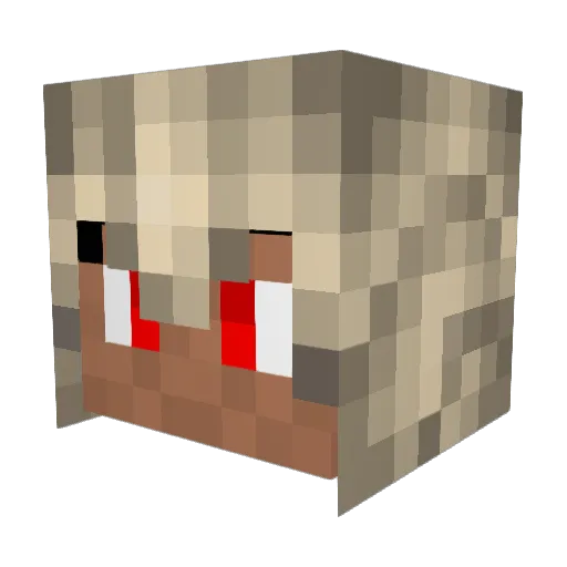 BlackVenom28 Minecraft avatar head, 3D render