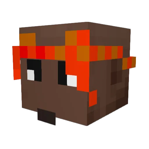 BlackWatch Minecraft avatar head, 3D render